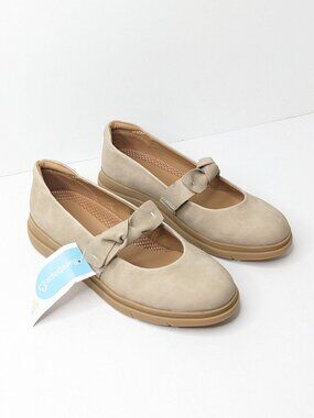 Baretraps Kimbly Mary Jane Slip-On Shoes Taupe Womens 8